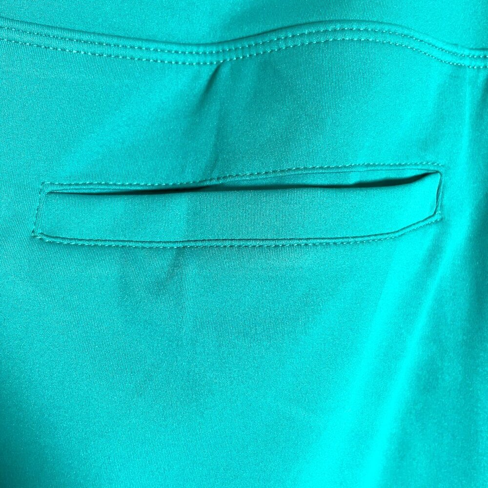 Pinspark Tennis Golf Skirt Skort Sz L Green Pockets UPF 50+ NEW - Picture 6 of 9